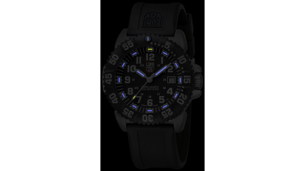LUMINOX Navy Seal Steel Colormark Watch, Black/White, 44mm A.3151