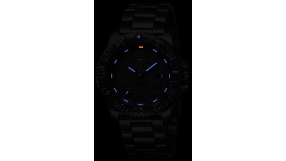 LUMINOX Navy Seal Steel Colormark Watch, Black/Dk Grey, 44mm A.3152.BO