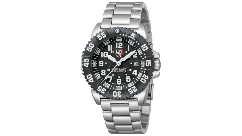 LUMINOX Navy Seal Steel Colormark Watch, Black/White, 44mm A.3152