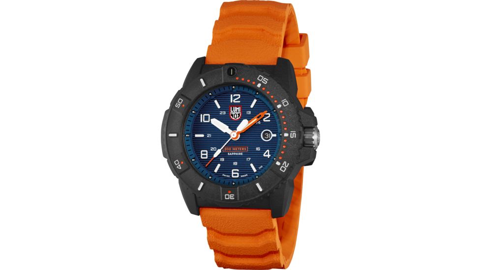 Luminox Navy Seal Watches, Blue/White/Orange, 45 mm, 3603