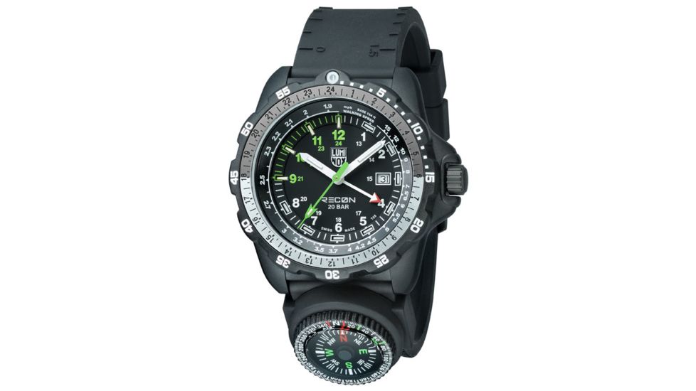 LUMINOX Recon Nav SPC Land Watch, Black/White/Green, 46mm A.8832.MI