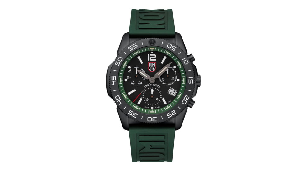Luminox Watches Pacific Diver Chronograph, 44mm Dive Watch, Forest Green, 8834655256599