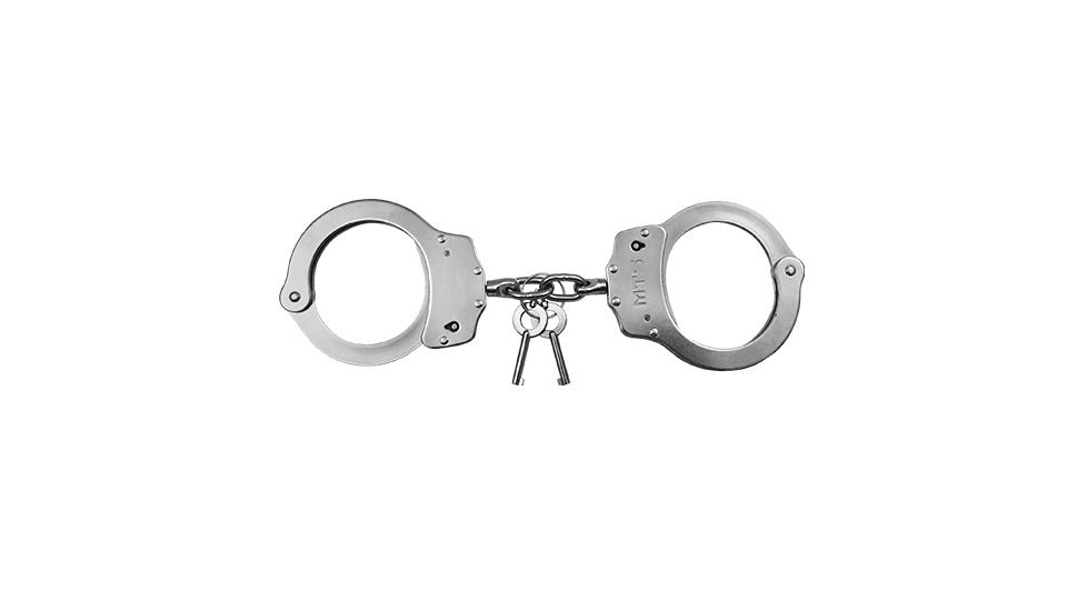 Mace Mts Nickel Plated Chain Link Handcuff - 10004