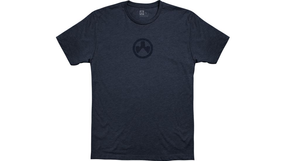 Magpul Industries Icon Logo CVC T-Shirt, Navy Heather, Large, MAG1115-411-L