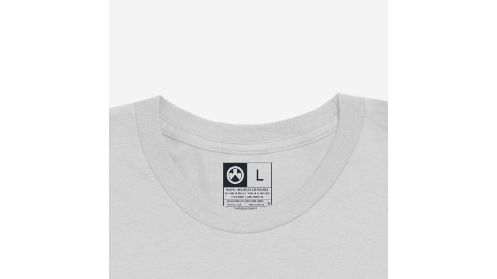 Magpul MAG1112-041-S Go Bang Parts Stone Gray Heather Cotton/Polyester Short Sl