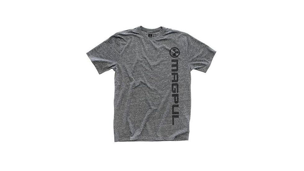 Magpul Industries Megablend Vertical Logo T-Shirt,Athletic Heather,Large MPIMAG665-030-L