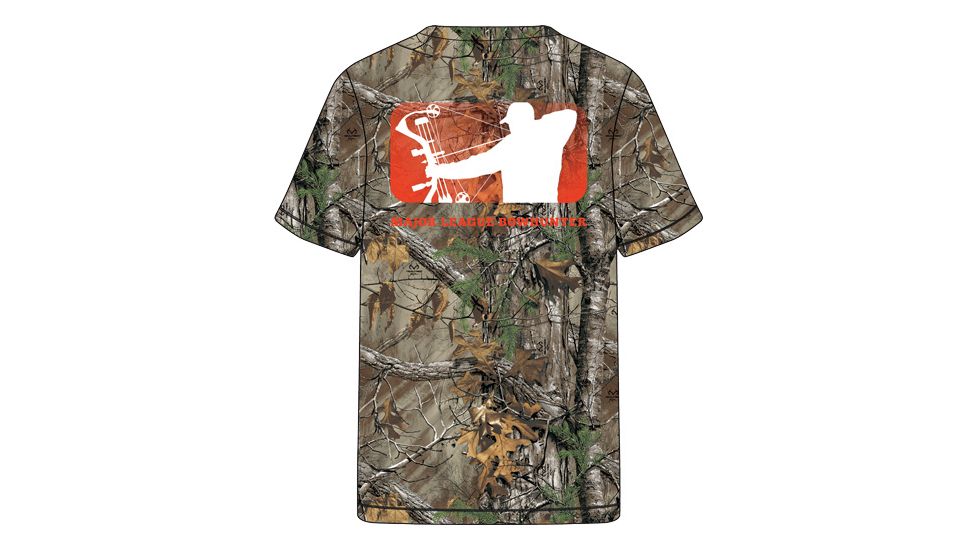 Major League Bowhunter Mens MLB Blaze Logo S,S Tee, Rt Xtra, Small MLI010008.239105.S