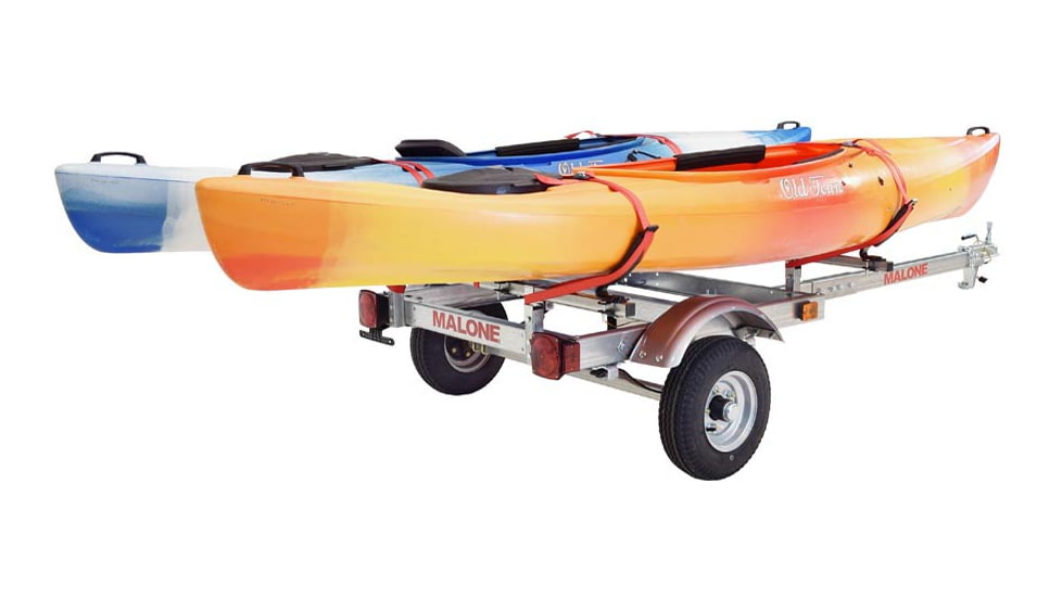 Malone Auto Racks EcoLight 2 Kayak Trailer Package, 2 V-Racks, MPG586XV