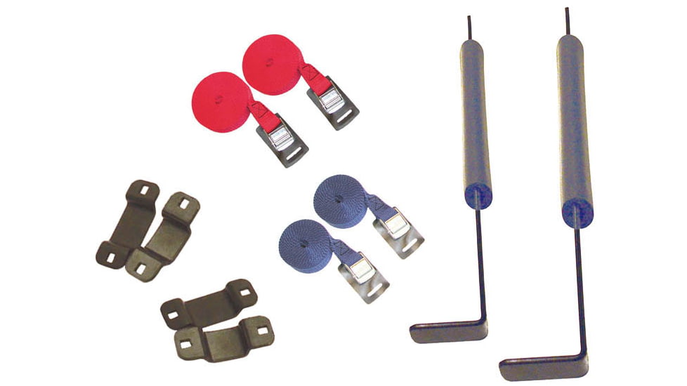 Malone Auto Racks EcoLight 4 Kayak Trailer Package, 1 Stacker, 4 Sets Foam Blocks, MPG586XL