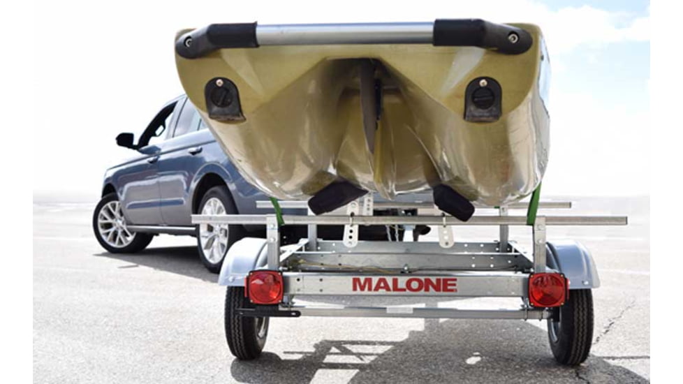 Malone Auto Racks EcoLight Single Kayak Trailer Package, 1 Set Bunks, MPG586XB