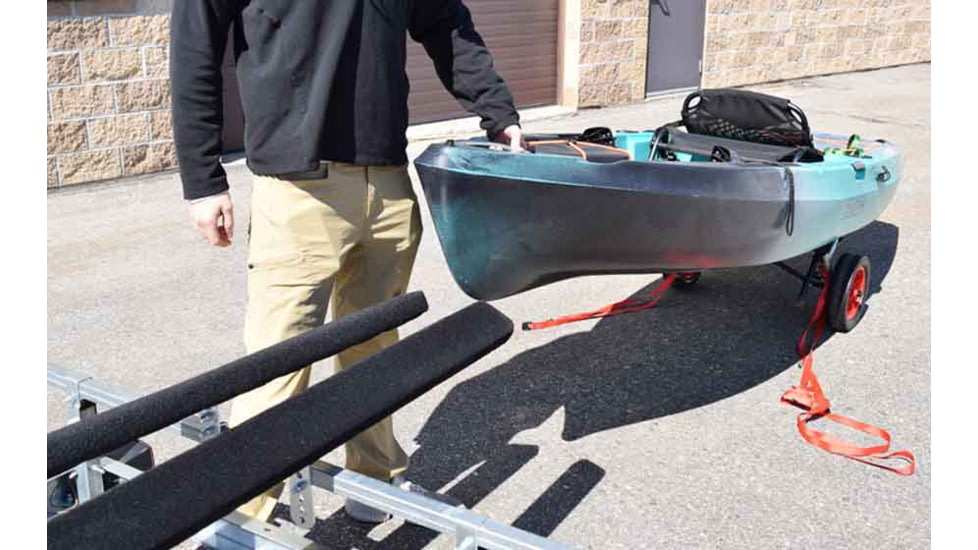 Malone Auto Racks EcoLight Single Kayak Trailer Package, 1 Set Bunks, MPG586XB