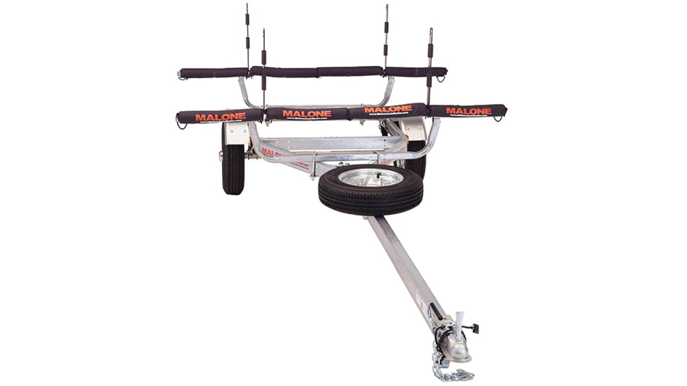 Malone Auto Racks MicroSport 4 Kayak Trailer Package, 2 Sets Stackers, 4 Sets Rack Pads, Spare Tire, MPG461SRP