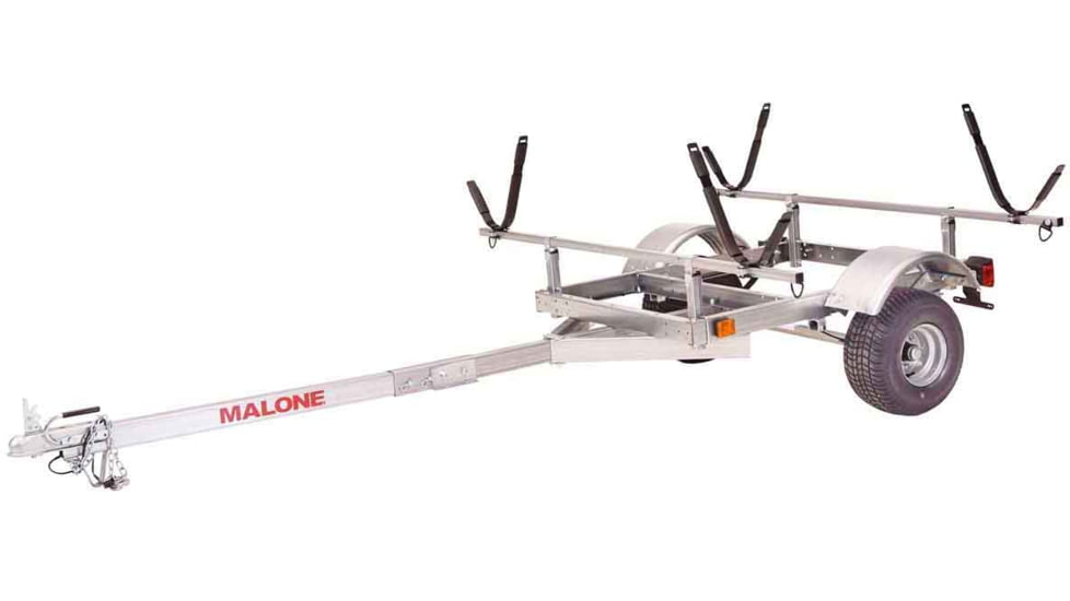 Malone Auto Racks XtraLight LowMax 2 Kayak Trailer Package, 2 J-Racks, MPG596XJ2