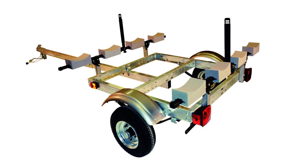 Malone Auto Racks XtraLight 4 Kayak Package, 1 Stacker and 4 Sets Foam Blocks, MPG526G-L