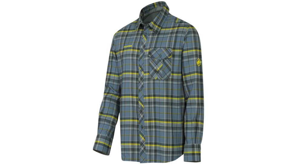 Mammut Lugano Shirt - Mens-Sunglow/Chill-Small