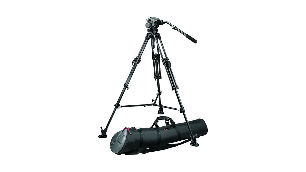 Manfrotto Bogen Manfrotto 519 Pro Fluid Video Head+351MVCF Tripod+350SPRB Spreader 519-351MVCFK