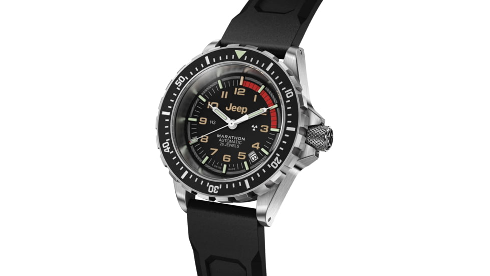 Marathon Jeep Rubicon GSAR Watches, 41mm, Stainless Steel, Black, WW194006SS-4130