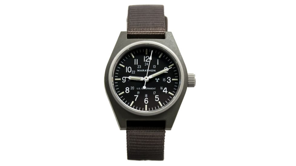 Marathon General Purpose Mechanical Wristwatch w/Tritium, GPM, Sage Green, WW194003SG-0003