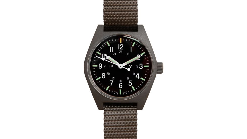 Marathon General Purpose Quartz Wristwatch w/Tritium, GPQ, Sage Green WW194004SG
