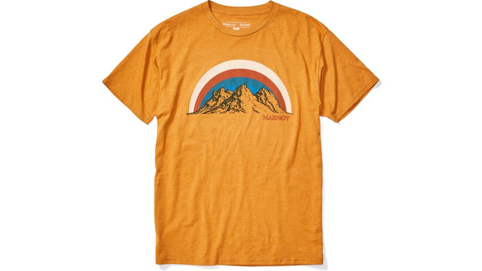Marmot Clove Hitch Short Sleeve T-Shirt - Mens, Aztec Gold Heather, Medium, 41820-8995-M