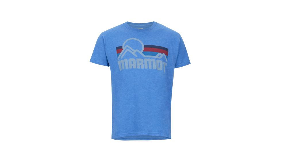 Marmot Coastal Short Sleeve T-Shirt - Mens, Royal Heather, 2XL, 42430-8556-XXL