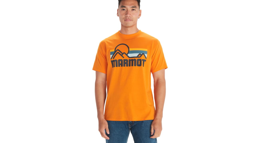 Marmot Coastal Tee Short Sleeve - Mens, Orange Pepper, Medium, M14253-21524-M