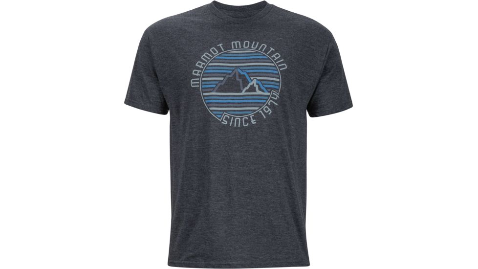 Marmot Purview Short Sleeve Tee - Men's-Charcoal Heather-Small