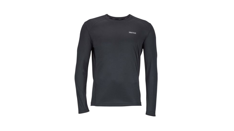 Marmot Windridge Long Sleeve T-Shirt - Mens, Black, 2XL 60410-001-XXL