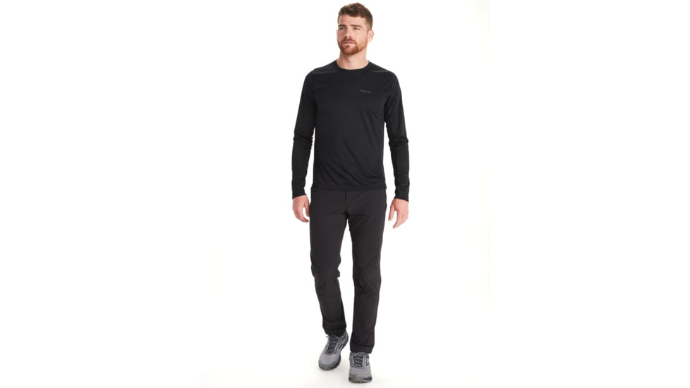 Marmot Windridge Long Sleeve T-Shirt - Mens, Black, Extra Large, M14153-001-XL