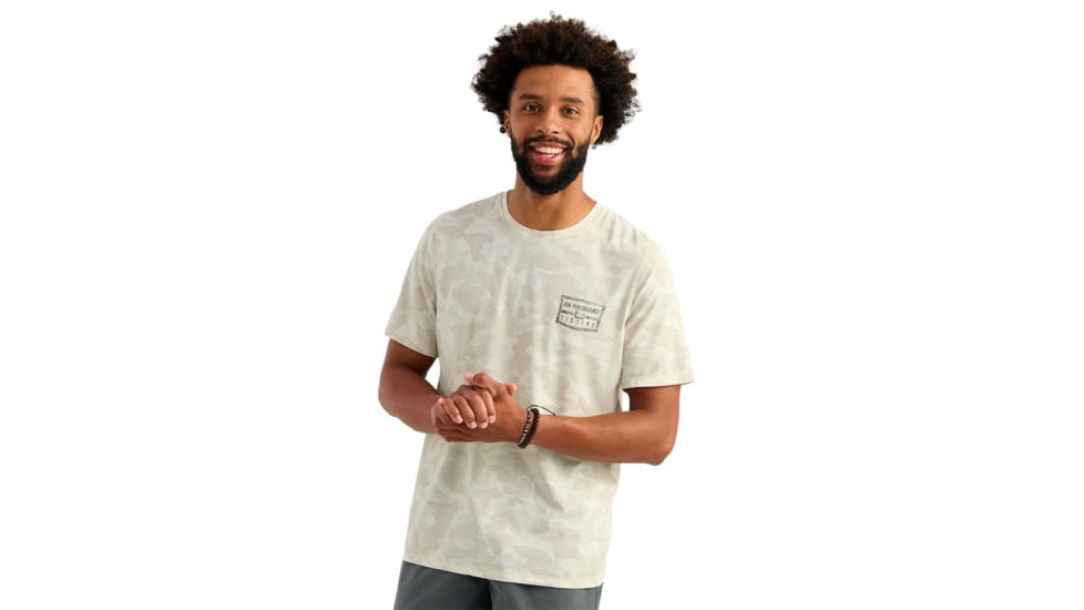Marolina DBA HUK Huk Drift Performance Short Sleeve Shirt Silver Birch Camo 2XL, H1200736-189-XXL