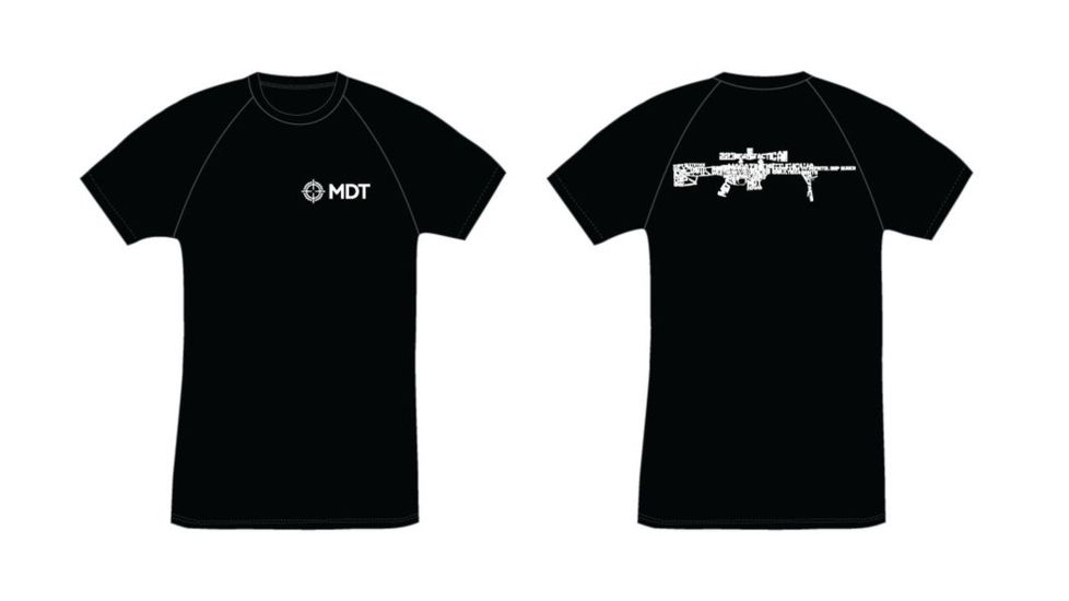 MDT Rifle T-Shirt, Black, 2XL 103739-BLK