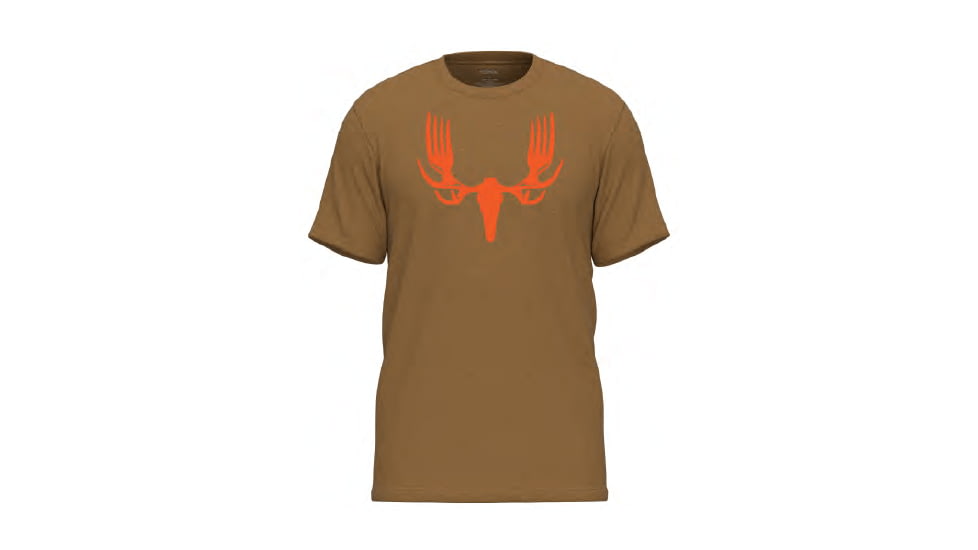 MeatEater Forks T-Shirt - Men's, Coyote Heather, Large, MEFBNCOSLG
