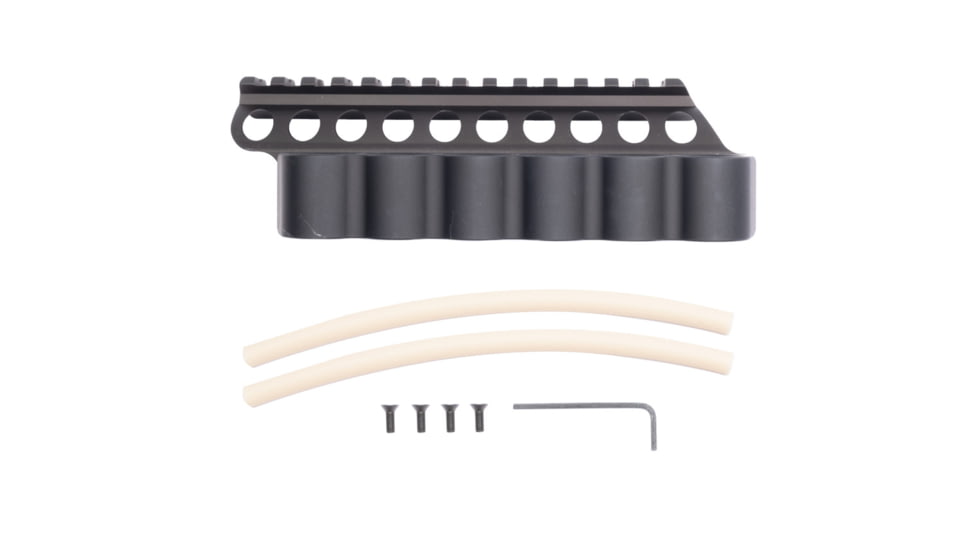 Mesa Tactical SureShell Aluminum Carrier and Rail, Remington V3, 6-Shell, 12 Gauge, 5.75 in, Black, 94060