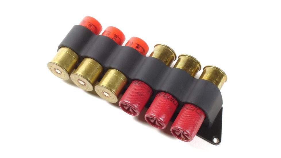 Mesa Tactical SureShell Aluminum Carrier for Moss 500/590 and Mav 88, 20-GA, Black, 6-Shell, 95170