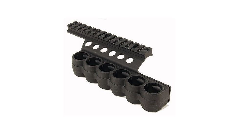 Mesa Tactical SureShell Polymer Carrier and Rail, Benelli SuperNova, 6-Shell, 12 Gauge, 5.5 in, Black, 94920