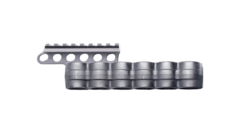 Mesa Tactical SureShell Polymer Carrier and Rail, Beretta 1301 Tactical and Beretta A300, 6-Shell, 12 Gauge, 3.25 in, Black, 94320