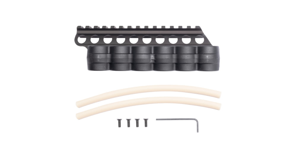 Mesa Tactical SureShell Polymer Carrier and Rail, Remington V3, 6-Shell, 12 Gauge, 5.75 in, Black, 94050