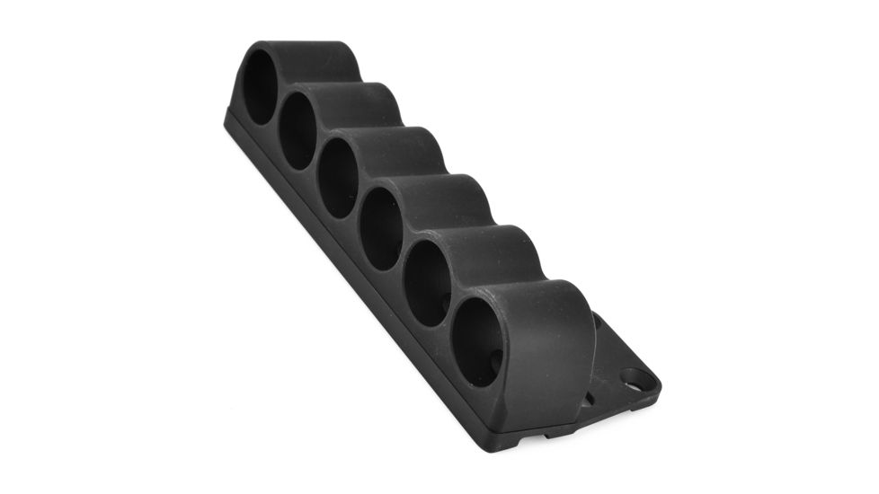 Mesa Tactical SureShell Side Mount Shell Carrier, Black, 6-Shell, Right Side, 12-Gauge, for Urbino Riser 90150