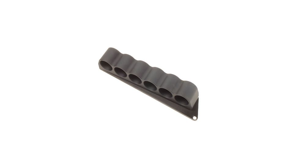 SureShell Side Mount Shell Carrier, Black, 6-Shell, Left Side, 12-Gauge, for Mossberg 500