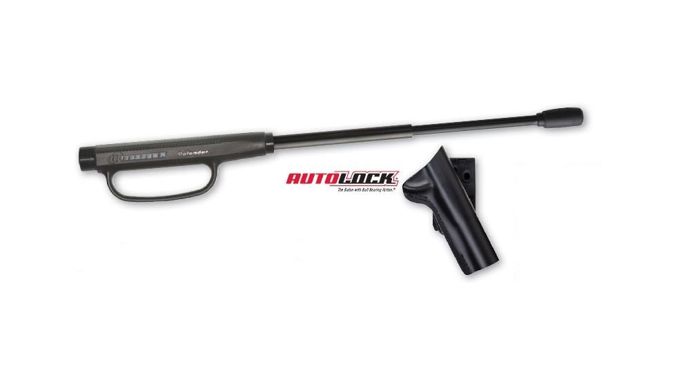 Monadnock 9756 LH Autolock Defender Baton Kit w/ 22in Baton and Holder, Black Chrome, Defender Guard and Power Safety Tip 1155841