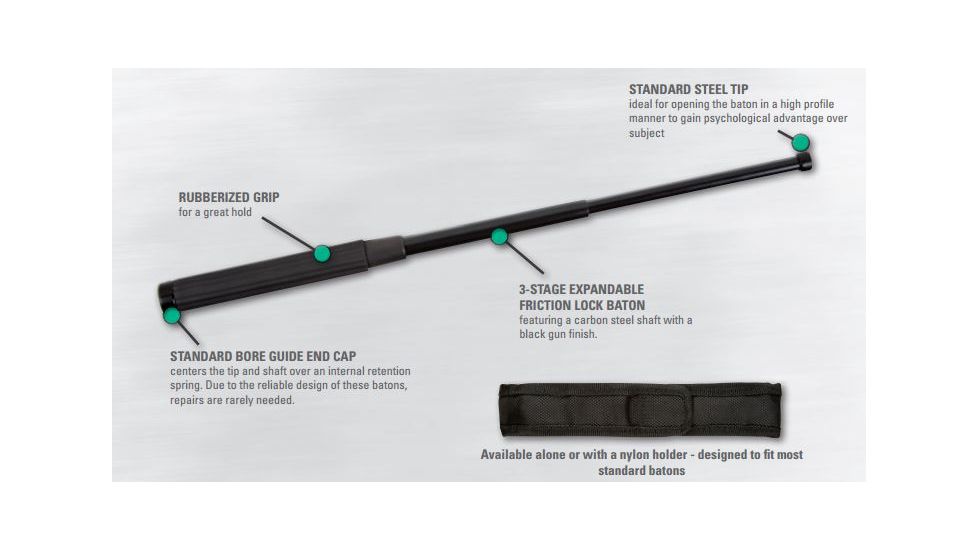 Monadnock Casco Friction Lock Tactical Baton, 16in. 1170872