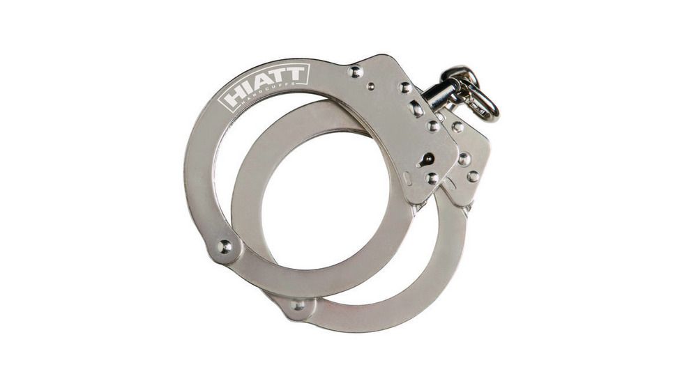Monadnock Cuff Oversized Steel Chain Handcuffs Nickel - 2003-H