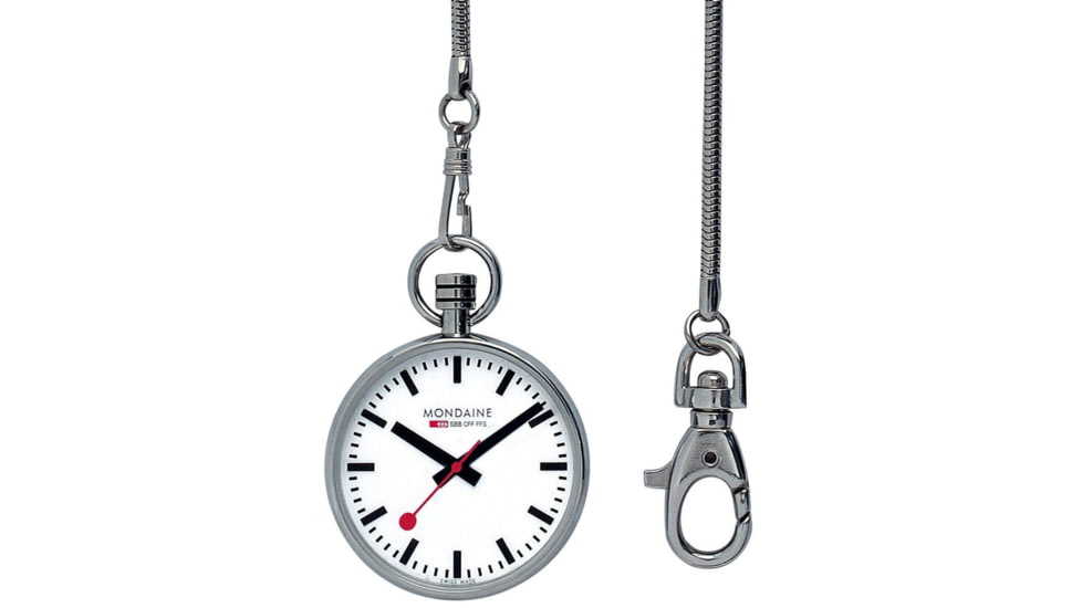 Mondaine Pocket Watch, Silver, 43mm, A660.30316.11SBB