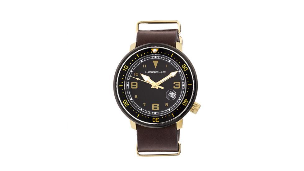 Morphic M58 Series Mens Watch, Black / Dark Brown MPH5804
