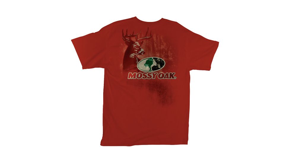 Mossy Oak Men's T-shirt Medium ''standing Proud'' Cardinal Red
