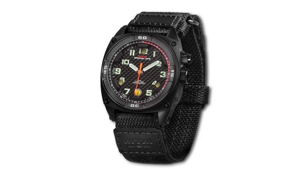 MTM Special Ops Men's Black Falcon Watch,Ballistic I Strap 855312003191