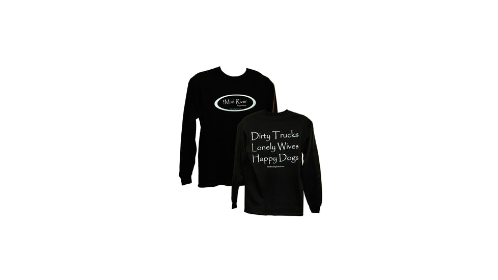 Mud River Long Sleeve T-shirts - Small Black MRLS-SBL