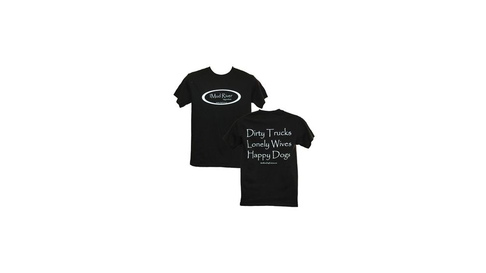 Mud River Short Sleeve T-shirts- Medium Black MRTS-MBL
