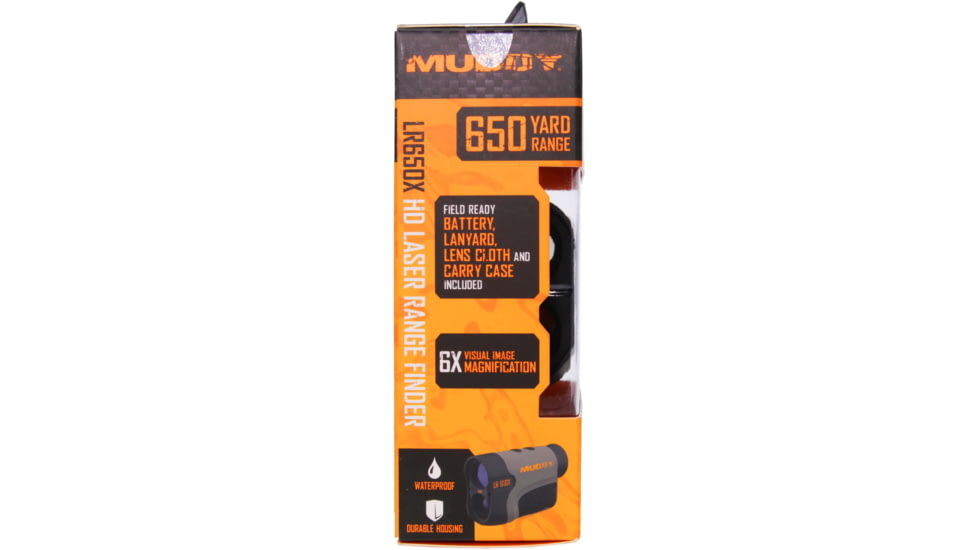 Muddy 650 Yard Laser Range Finder, Black/Grey, MUD-LR650X