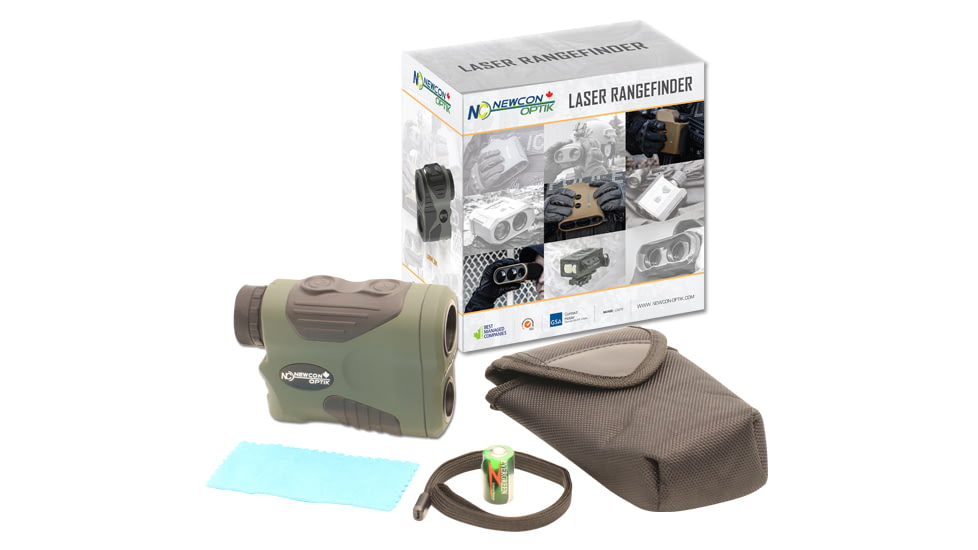 Newcon Optik LRM 2K 7x24mm Laser Rangefinder Monocular, Green, Small, LRM 2K